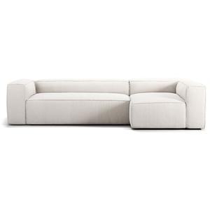 Decotique Grand 4-Seater Sofa Divan Right Steam/ White