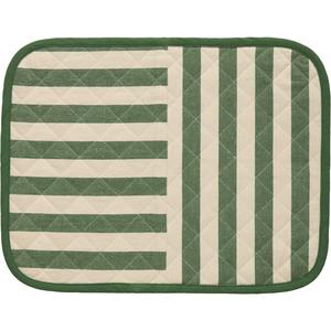 Decotique Block Stripe Placemat 35x45 Green
