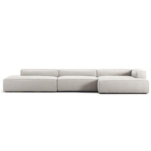 Decotique Grand 5-Seater Sofa Open End Left Moonwhite