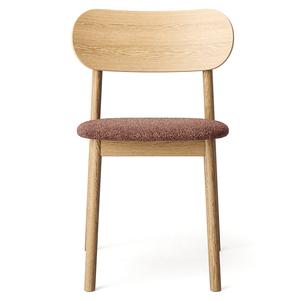 Decotique Elephant Dining Chair Natural Oak/Rust Bouclé