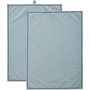 Decotique Sienna Tea Towel 50x70 Set of 2 Dusty Blue