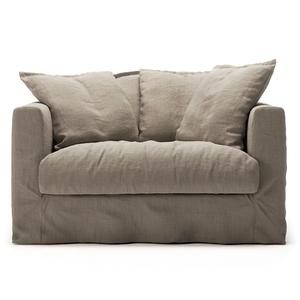Decotique Le Grand Air Love Seat Armchair Savage Linen