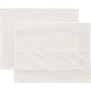 Decotique Sienna Placemat 35x45 Set of 2 White
