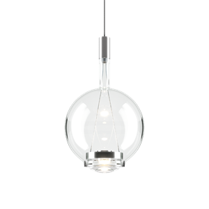 Lodes Sky-Fall Round Pendant Medium 3000K Clear/ Glass