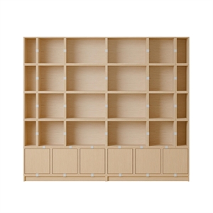 Muuto Stacked Bookcase Configuration 1 Oak