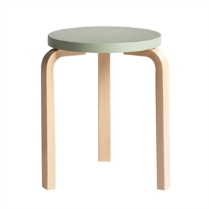 artek 60 Stool Green/ Birch
