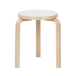 artek 60 Stool White Laminated Birch