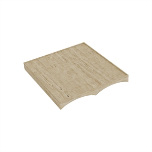 NORR11 Studio Tray Double Travertine