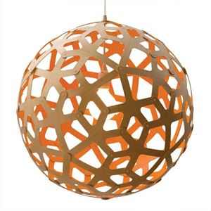 David Trubridge Coral Ø100 Orange Pendant