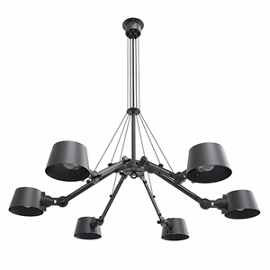 Tonone Bolt Chandelier Pendant Black