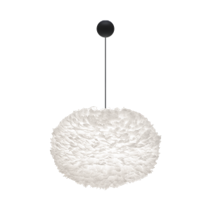 Umage Eos Pendant XL White with Cannonball Rosette In Black