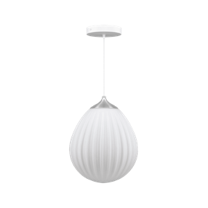 Umage Around The World Pendant Medium Steel/ White