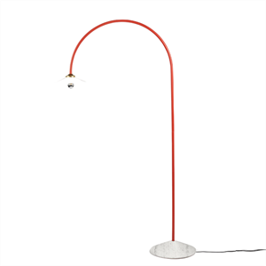 Valerie Objects Standing Lamp N°2 Floor Lamp Marble/ Red