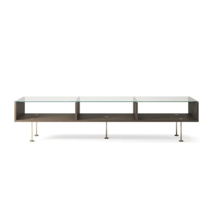 Decotique Vogue Coffee Table 45x165 Dark Oak/Brass