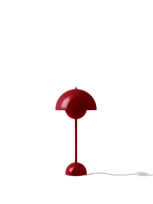 &Tradition Flowerpot VP3 Table Lamp Vermilion Red