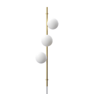 Edgeform Stringball 3 Wall Lamp Brass