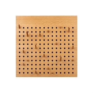 We Do Wood Scoreboard Square Coat Rack Oak