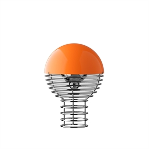 Verner Panton Wire Portable Lamp Orange