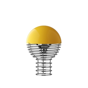 Verner Panton Wire Portable Lamp Yellow