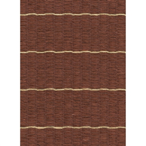 Woodnotes Line Carpet 200x300 Paper Yarn/ Maroon/ Natural
